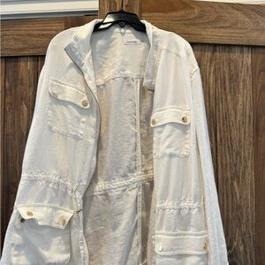 Calvin Klein Cream Textured Shirt